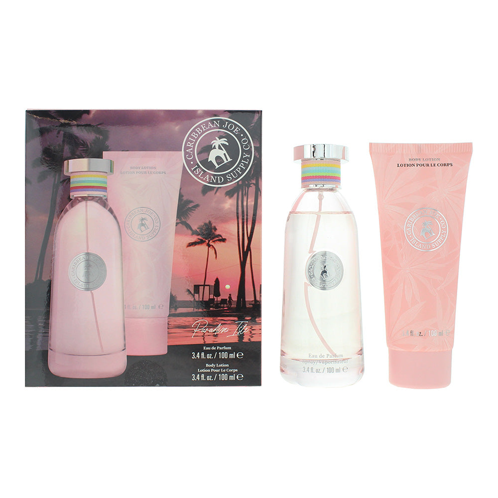 Caribbean Joe Island Supply Paradise Isle Photobox 2 Piece Gift Set: Eau de Parf