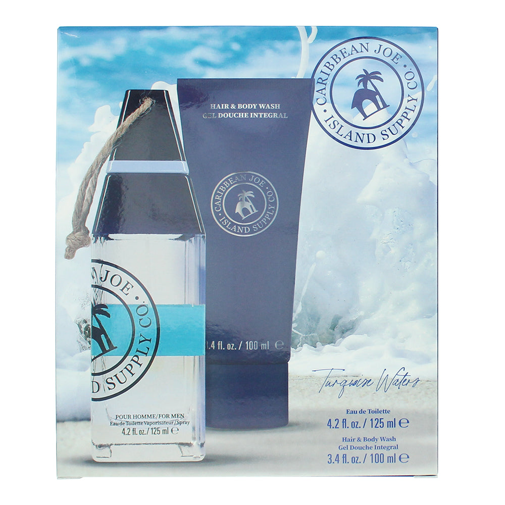 Caribbean Joe Island Supply Turquoise Waters Photobox 2 Piece Gift Set: Eau de T - Box