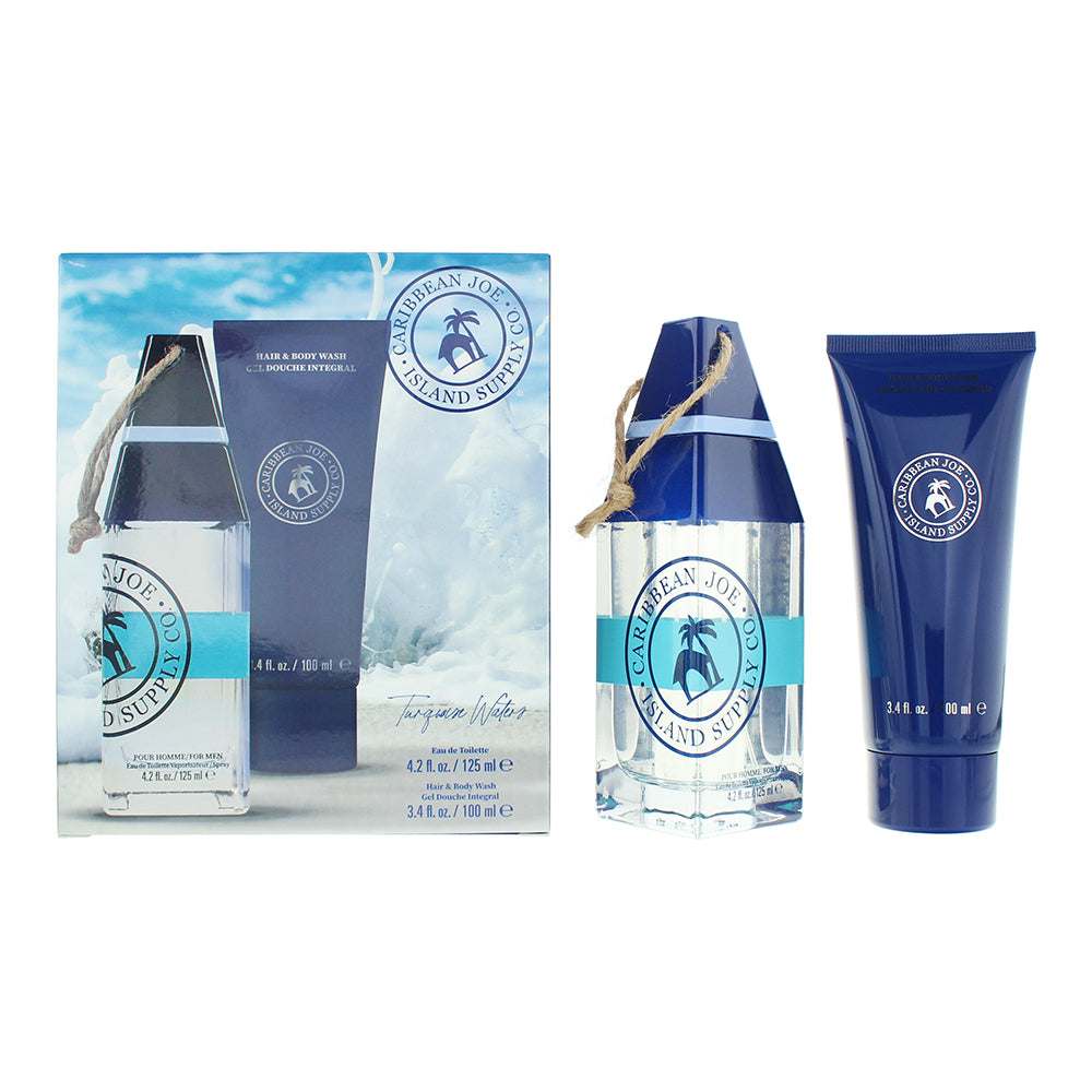 Caribbean Joe Island Supply Turquoise Waters Photobox 2 Piece Gift Set: Eau de T