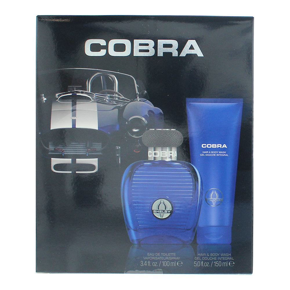 Carroll Shelby Blue Cobra 2 Piece Gift Set: Eau de Toilette 100ml - HBW 150ml - Box