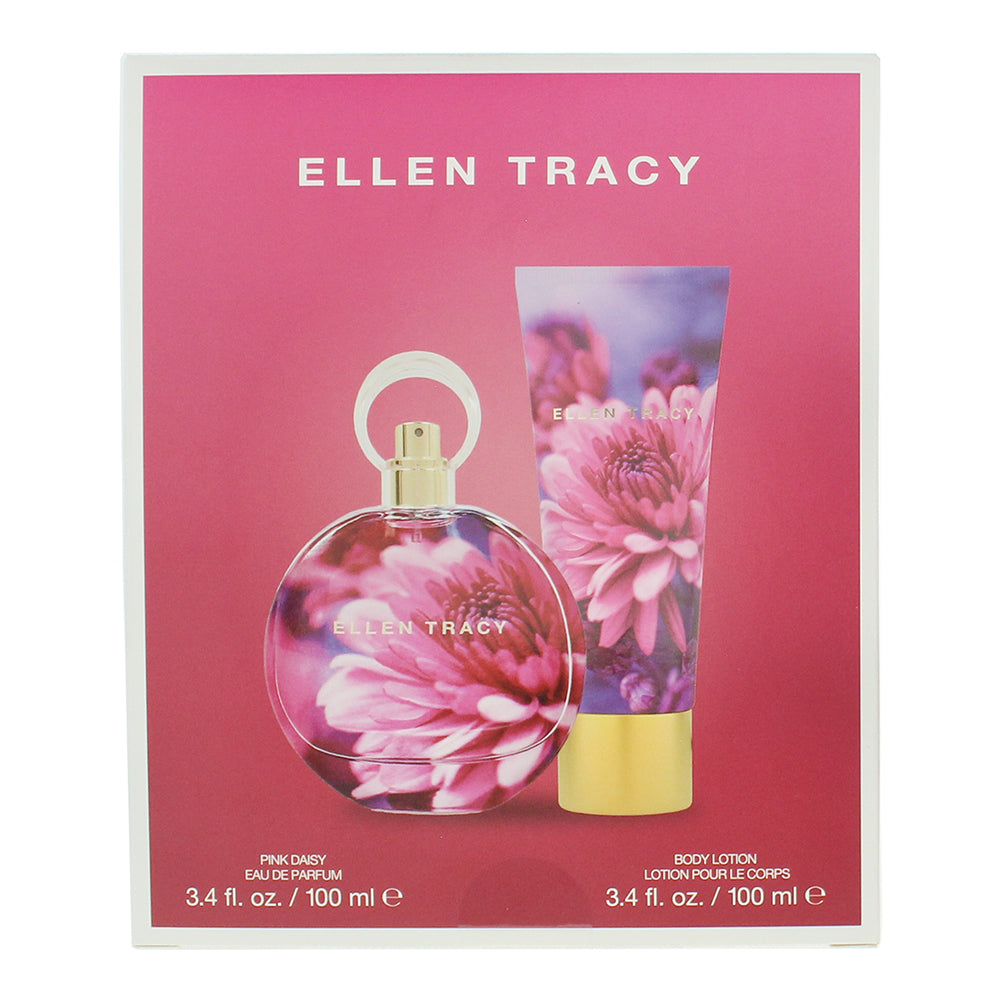 Ellen Tracy Dream Florals Pink Daisy Photobox 2 Piece Gift Set: Eau de Parfum 10 - Box