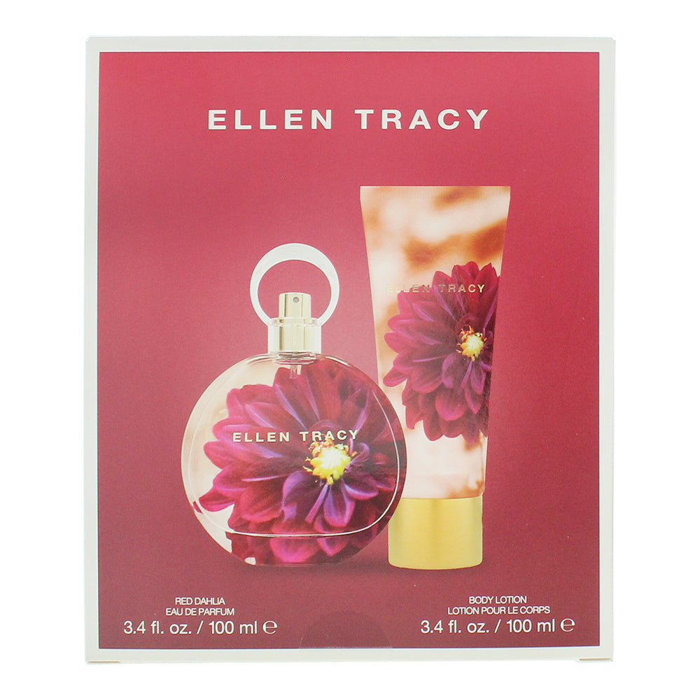 Ellen Tracy Dream Florals Red Dahlia Photobox 2 Piece Gift Set: Eau de Parfum 10 - Box