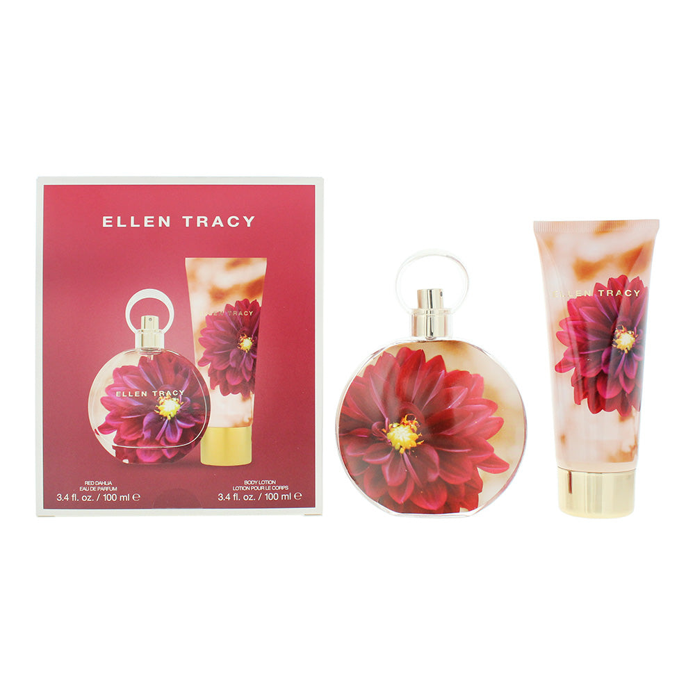 Ellen Tracy Dream Florals Red Dahlia Photobox 2 Piece Gift Set: Eau de Parfum 10