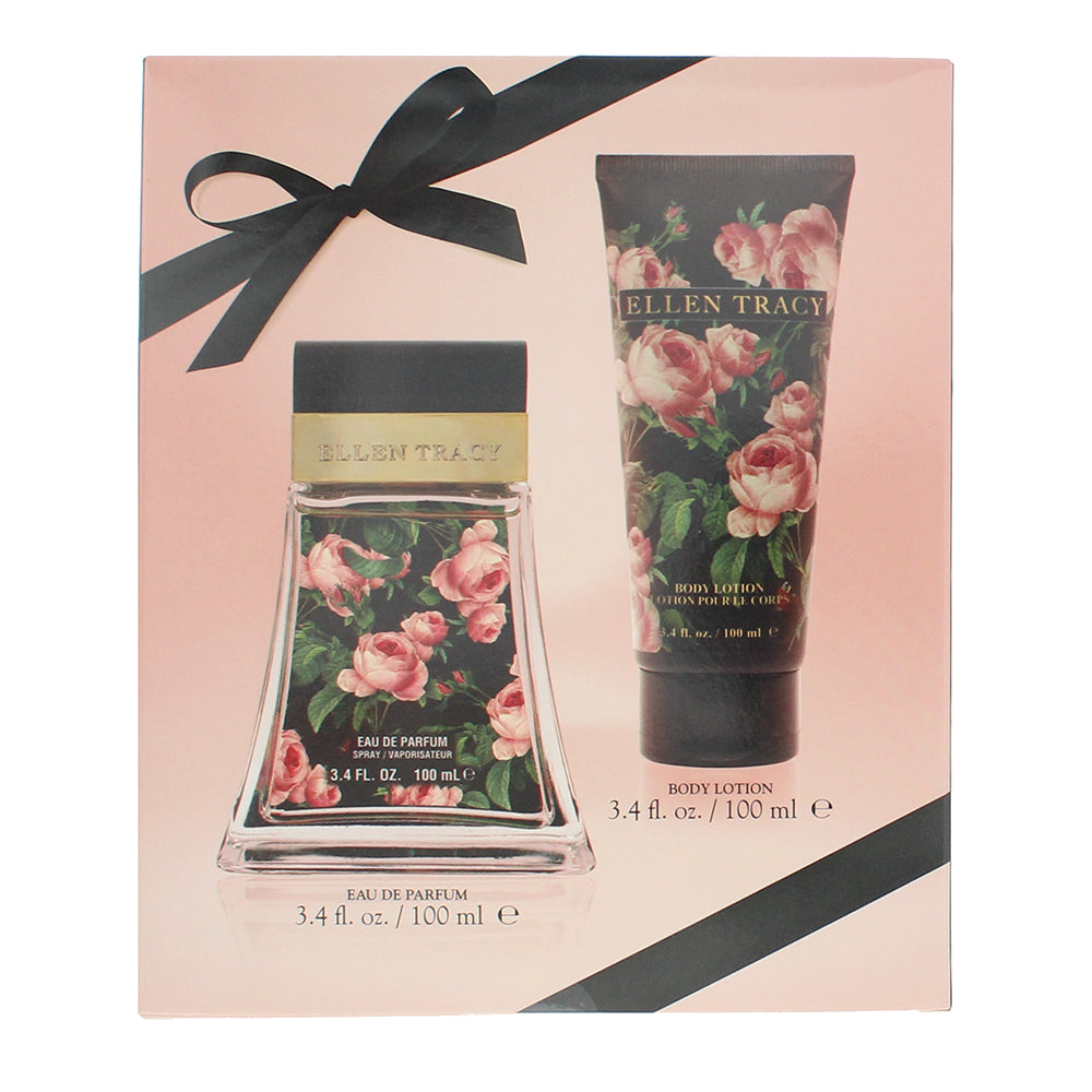 Ellen Tracy Classic Florals Black Courageous Photobox 2 Piece Gift Set: Eau de P - Box