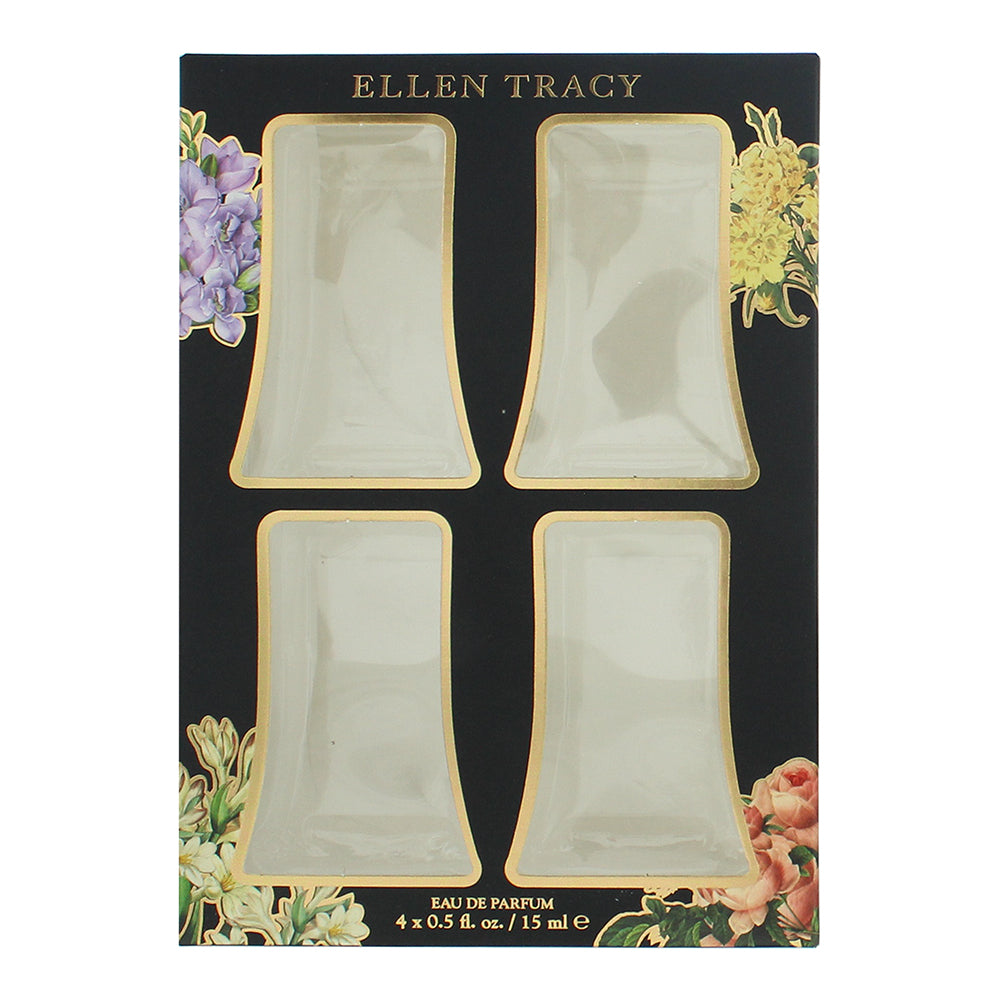 Ellen Tracy Classic Florals Black Coffret 4 Piece Gift Set: Eau de Parfum 4 x 15 - Box