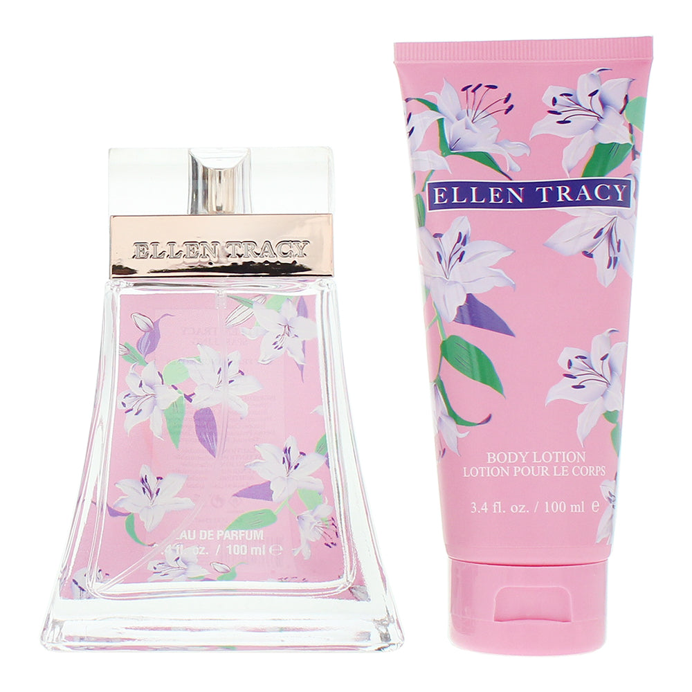 Ellen Tracy Classic Florals Pink Sparkling Photobox 2 Piece Gift Set: Eau de Par - Product
