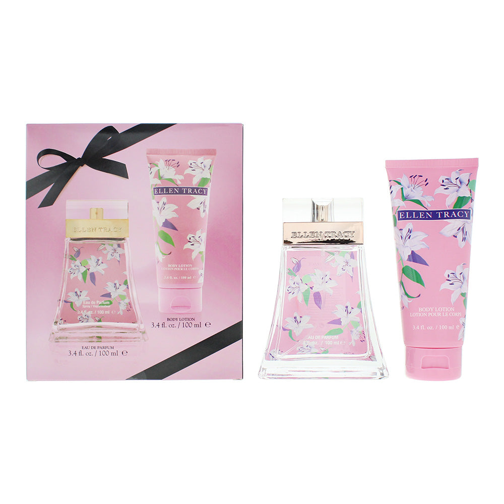 Ellen Tracy Classic Florals Pink Sparkling Photobox 2 Piece Gift Set: Eau de Par