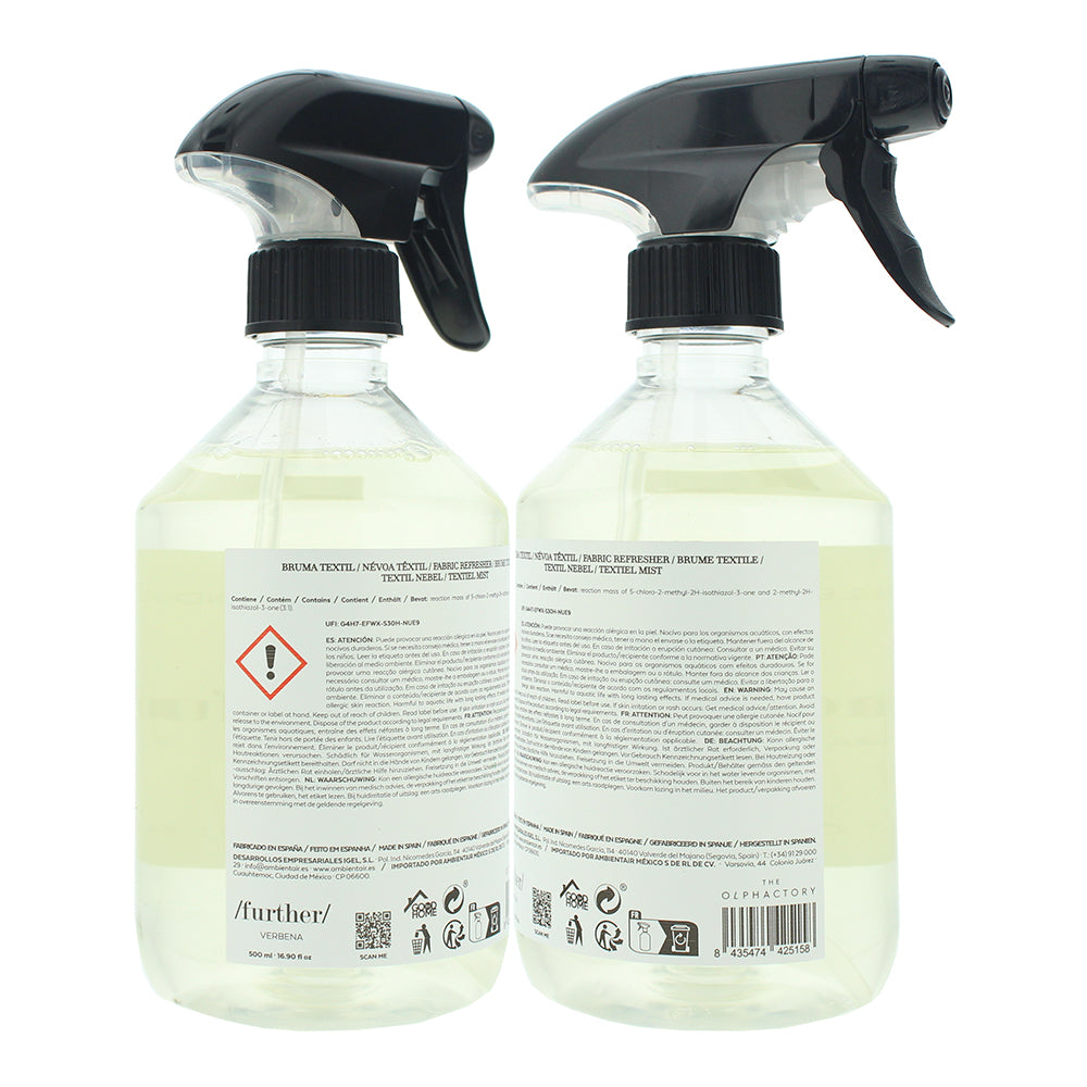 The Olphactory Further Verbena Laundry Spray 500ml - Ingredients