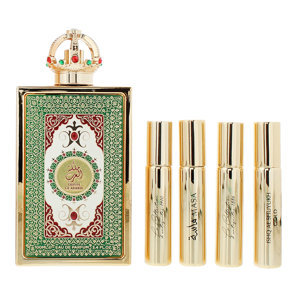 Lattafa Pride Queen Of Arabia 5 Piece Gift Set: Eau de Parfum 100ml - Eau de Par - Product