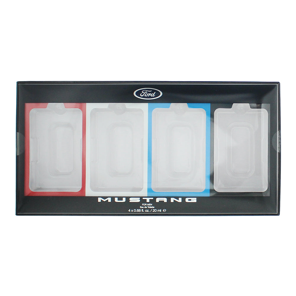 Mustang Pocketspray Coffret 4 Piece Gift Set: Eau de Toilette 4 x 20ml - Box
