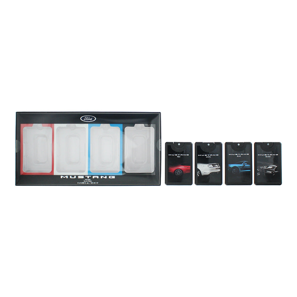Mustang Pocketspray Coffret 4 Piece Gift Set: Eau de Toilette 4 x 20ml