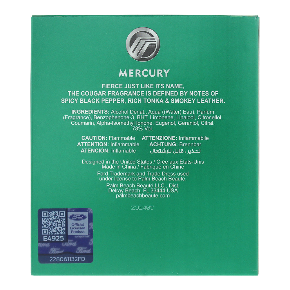 Mustang Ford Legacy Cougar Eau de Toilette 100ml