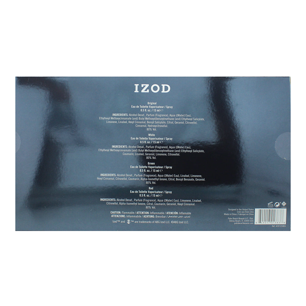 Izod Legacy Coffret 4 Piece Gift Set: EDT 4 x 15ml