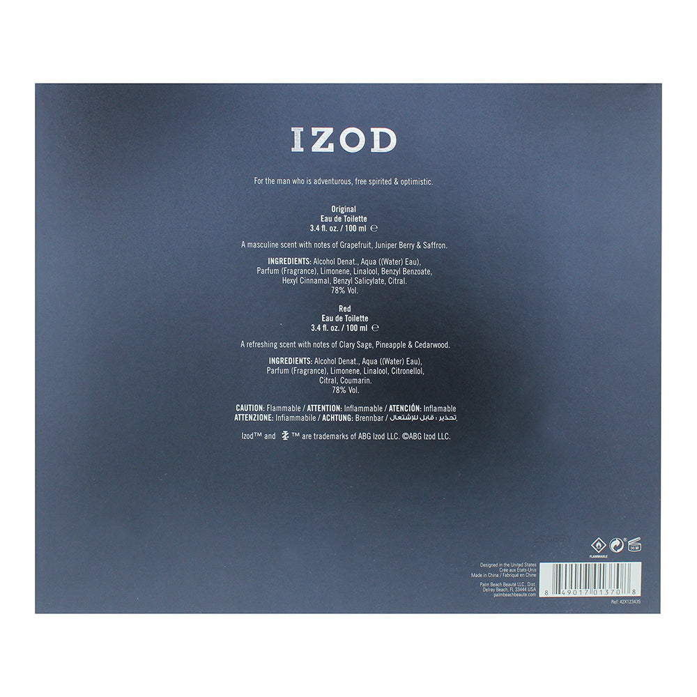 Izod Legacy Duo 2 Piece Gift Set: Eau de Toilette 2 x 100ml