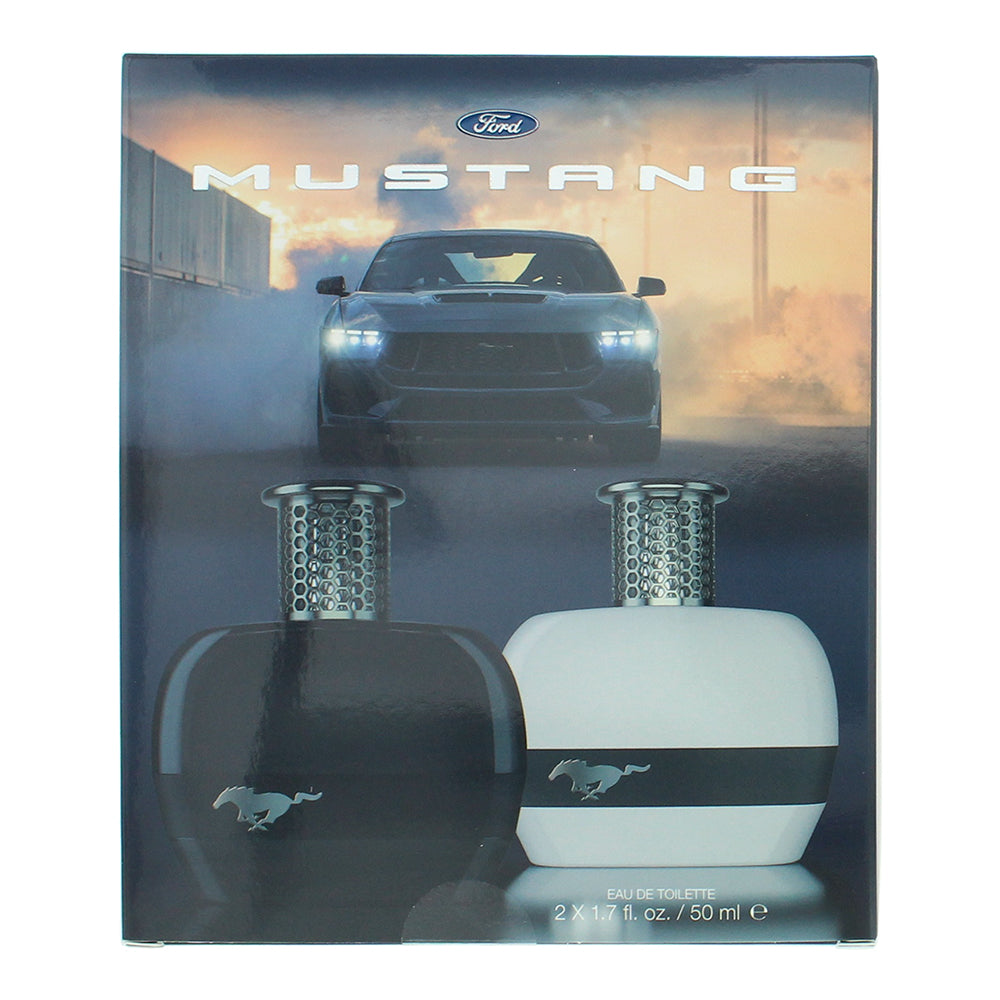 Mustang Black & White 2 Piece Gift Set: Eau de Toilett 2 x 50ml - Box