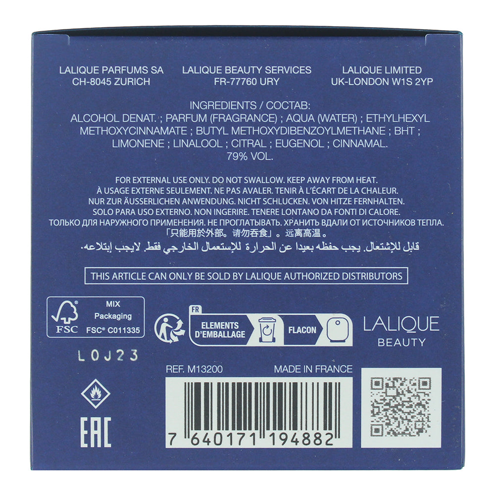 Lalique Encre Indigo Eau de Parfum 50ml