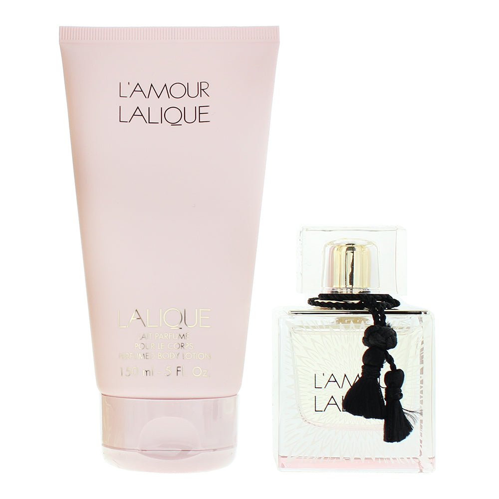 Lalique L'amour 2 Piece Gift Set: Eau de Parfum 50ml - Body Lotion 150ml - Product