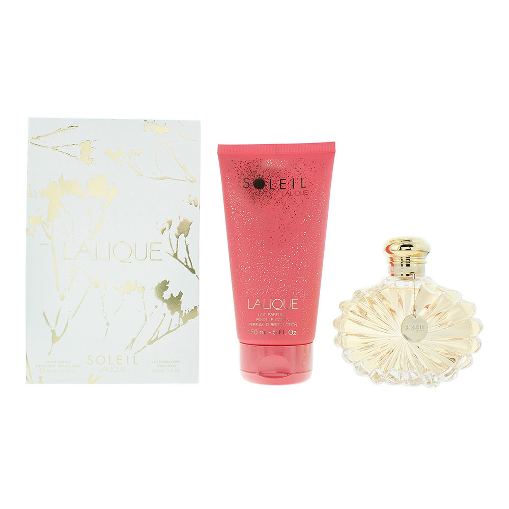 Lalique Soleil 2 Piece Gift Set: Eau de Parfum 50ml - Body Lotion 150ml