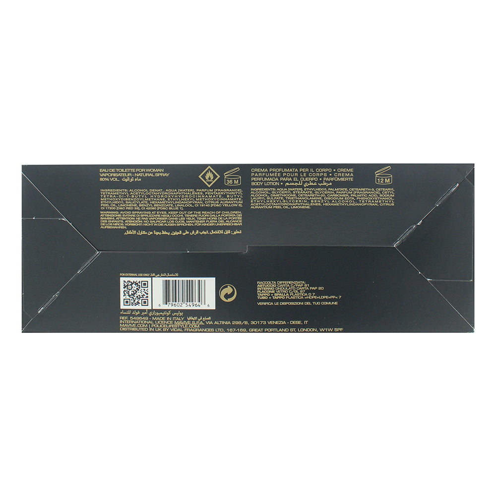 Police Amber Gold Women 2 Piece Gift Set: Eau de Toilette 100ml + Body Lotion 125ml