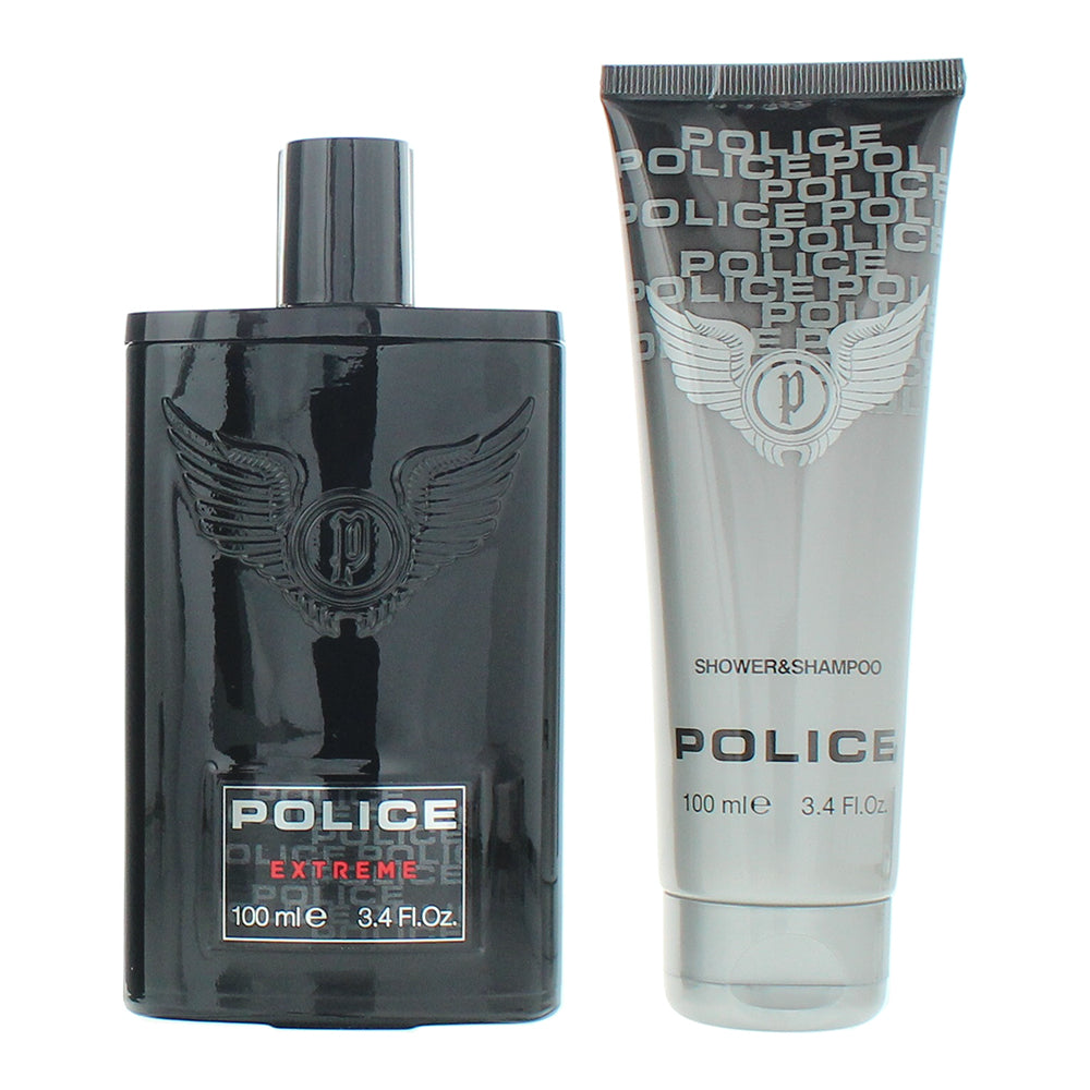 Police Extreme 2 Piece Gift Set: Eau de Toilette 100ml + Shower & Shampoo 100ml - Product