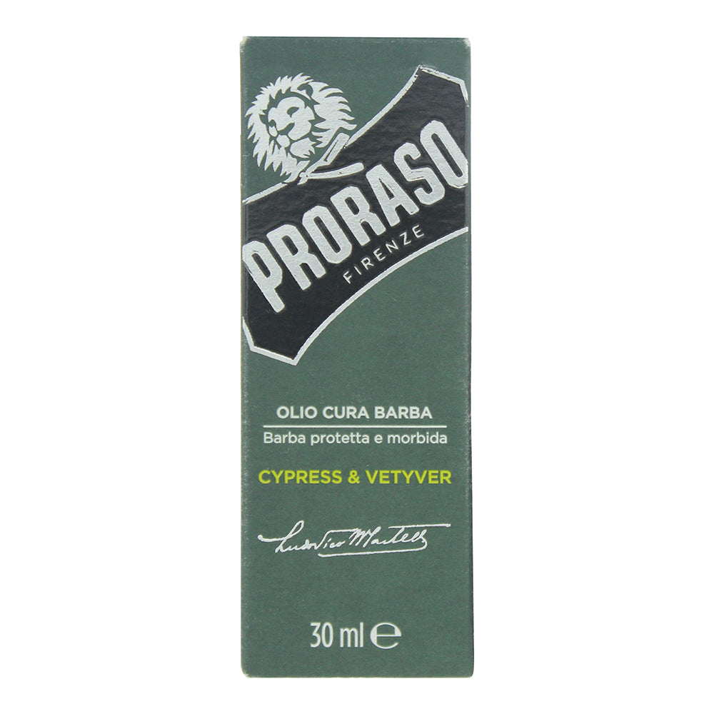Proraso Cypress & Vetyver Beard Oil 30ml - Box