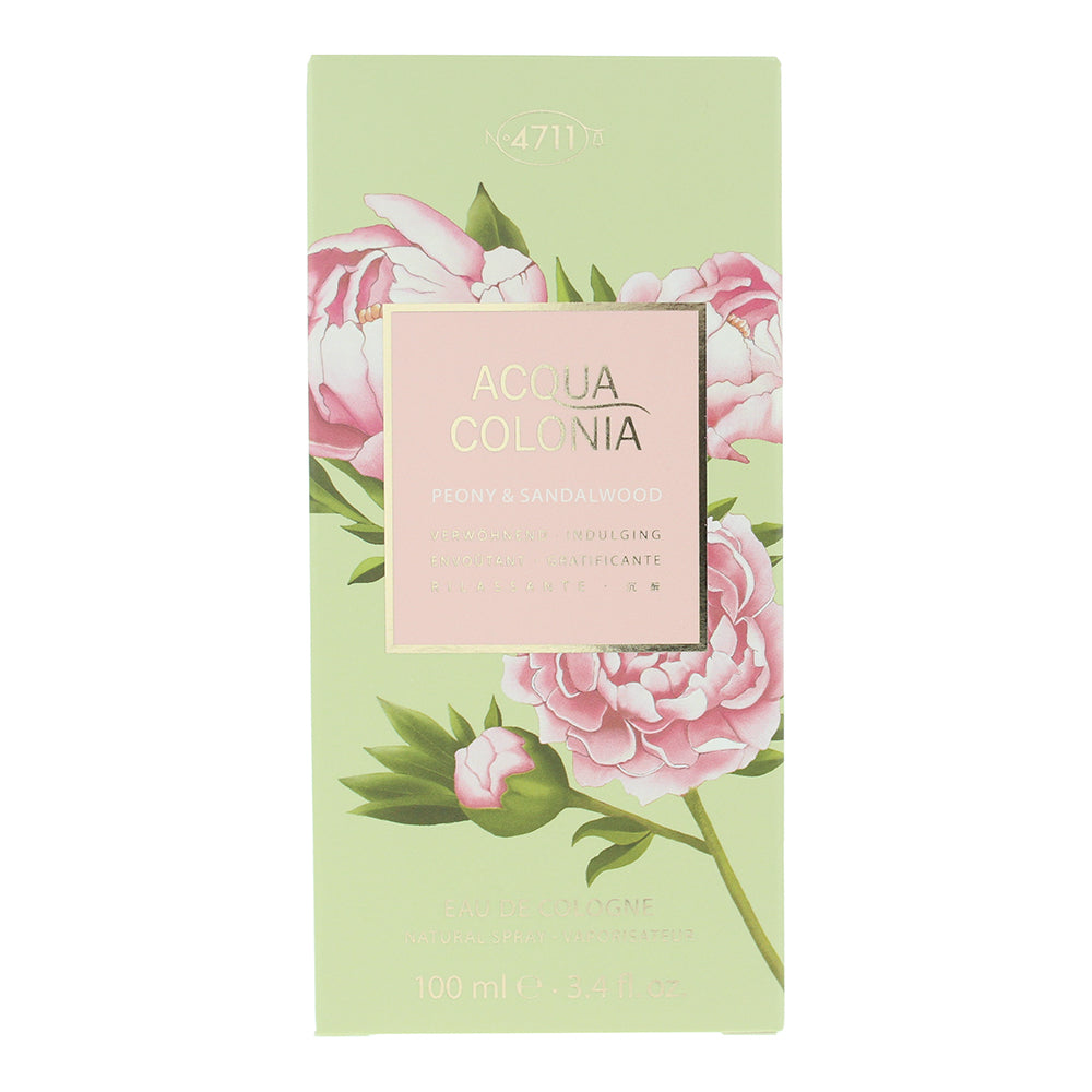 4711 Acqua Colonia Peony & Sandalwood Eau de Cologne 100ml - Box
