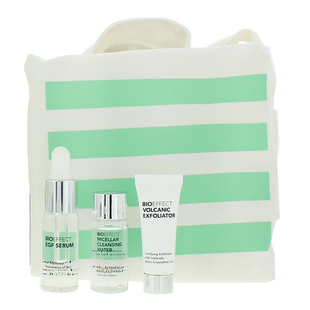 Bioeffect EGF 3 Piece Gift Set: Serum 15ml - Cleansing Water 15ml - Exfoliator 1 - Product
