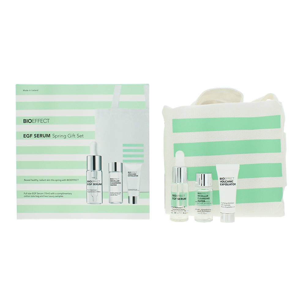 Bioeffect EGF 3 Piece Gift Set: Serum 15ml - Cleansing Water 15ml - Exfoliator 1