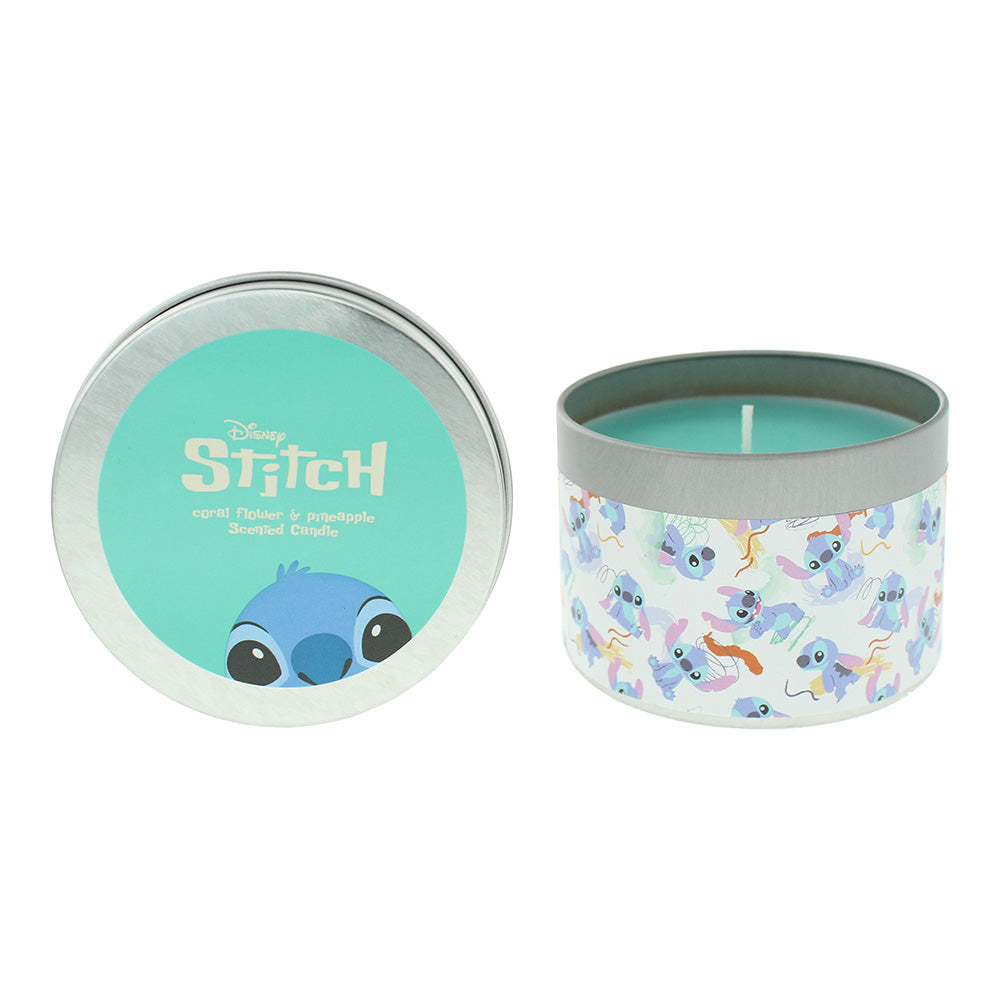 Disney Stitch Coral Flower And Pineapple Scented Candle 190g
