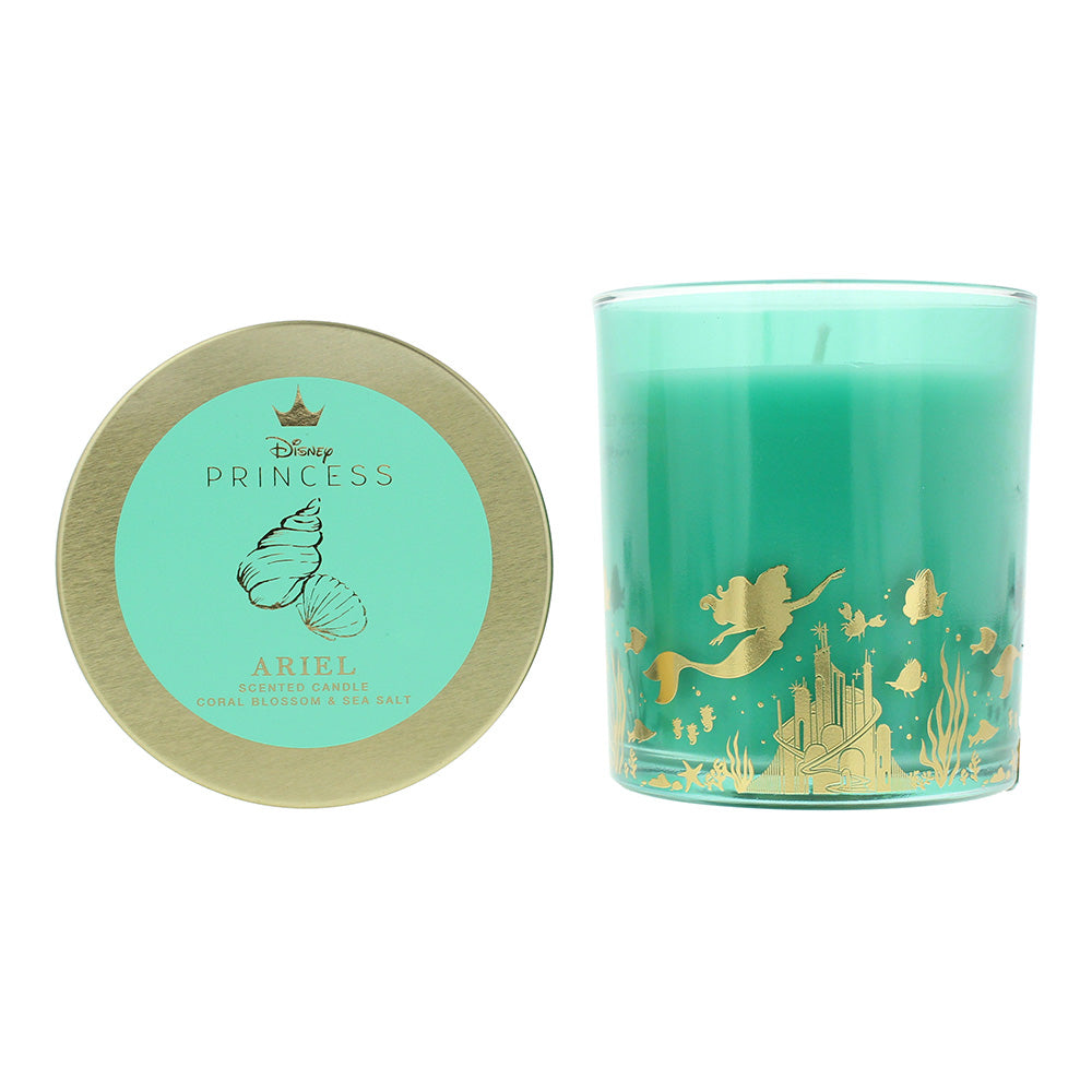 Disney Princess Ariel Coral Blossom And Sea Salt Scented Candle 213g
