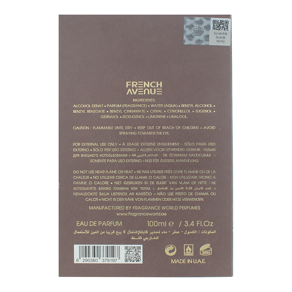 French Avenue Chocola Addict Eau de Parfum 100ml