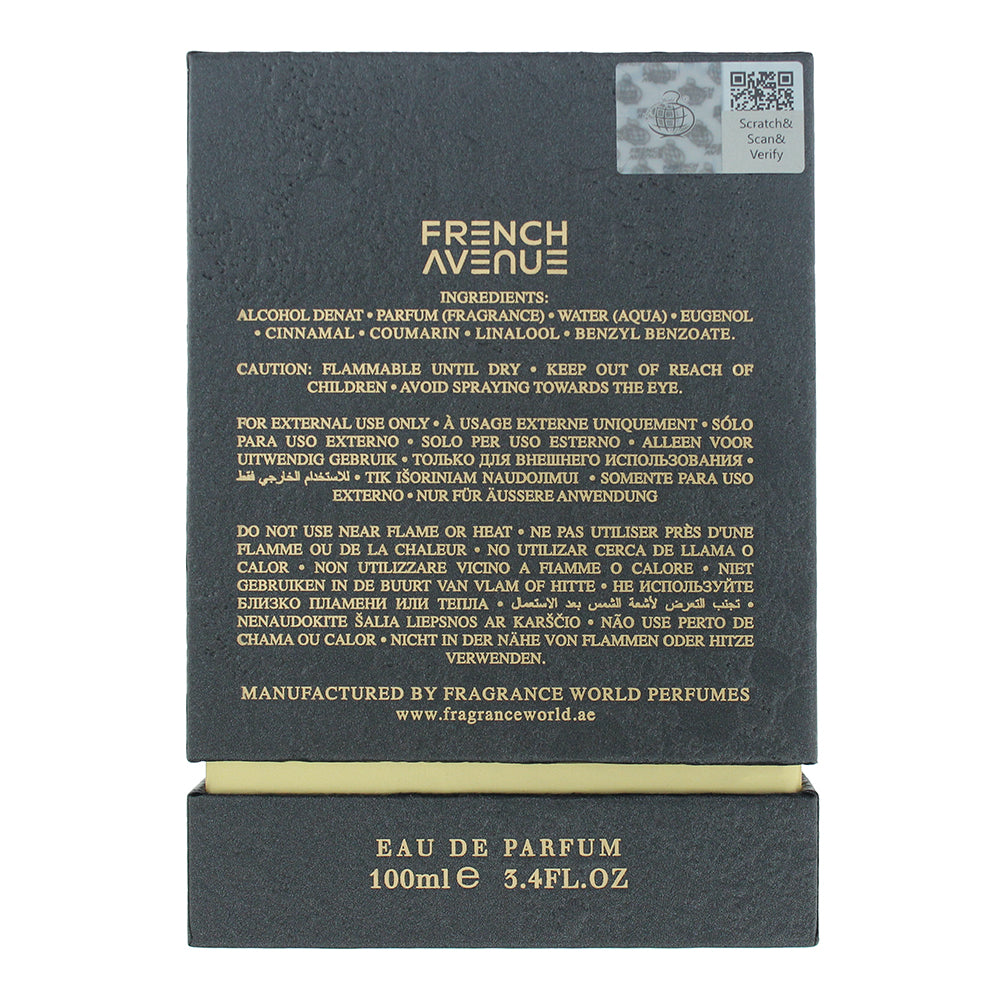 French Avenue Moonstone Noire Eau de Parfum 100ml
