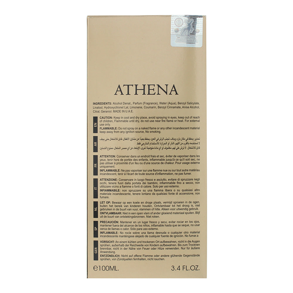 Maison Alhambra Athena Eau de Parfum 100ml - Ingredients