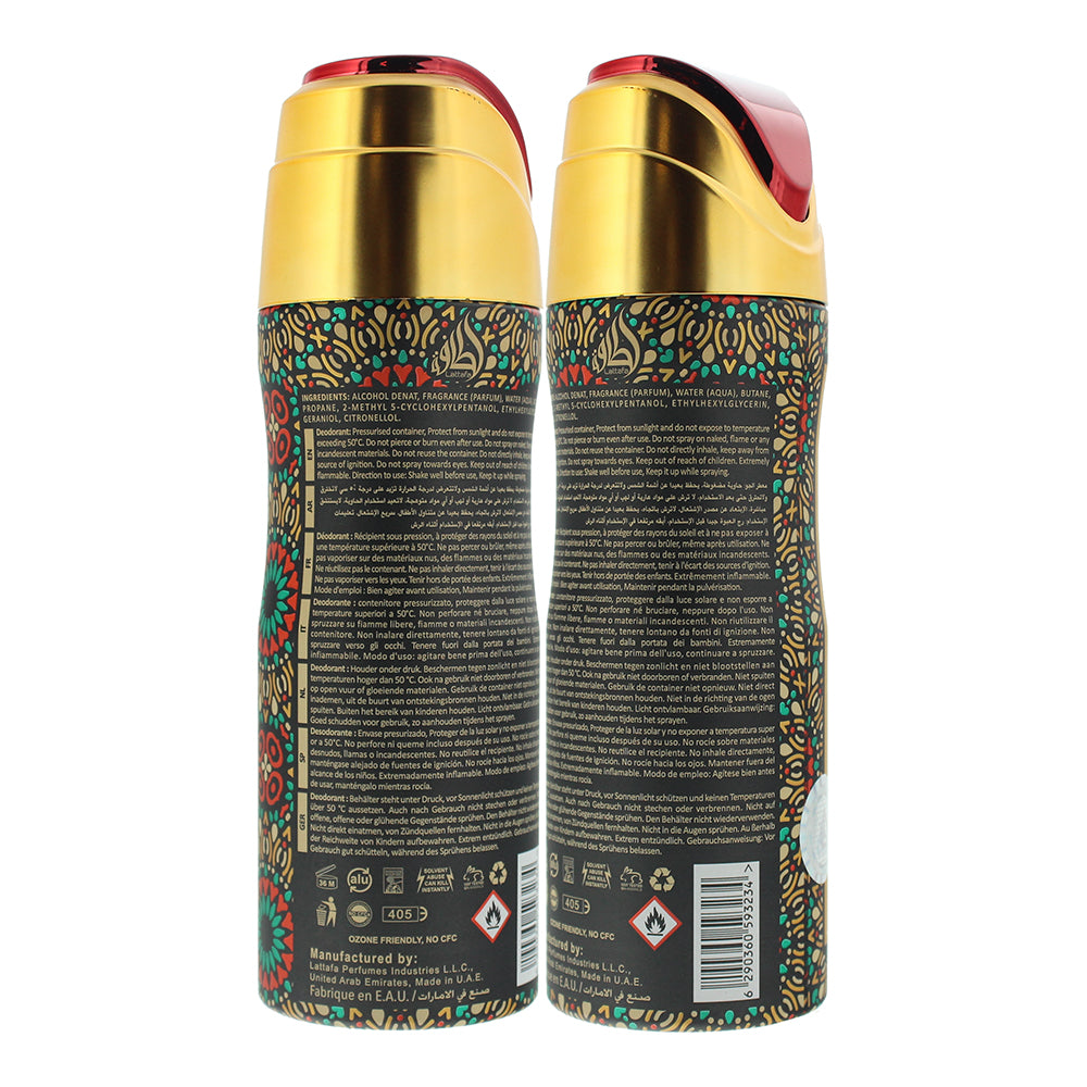 Lattafa Ajwad Perfumed Deodorant Spray 200ml