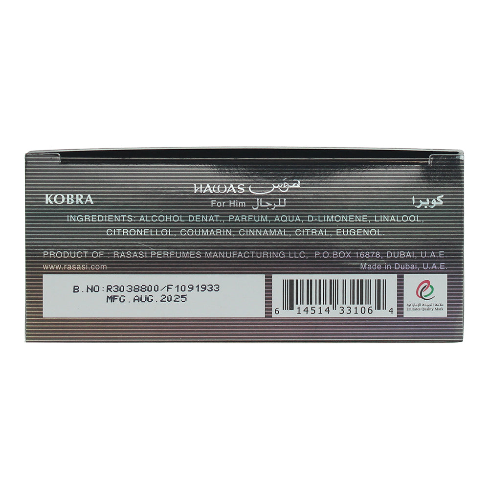 Rasasi Hawas Kobra Eau de Parfum 100ml