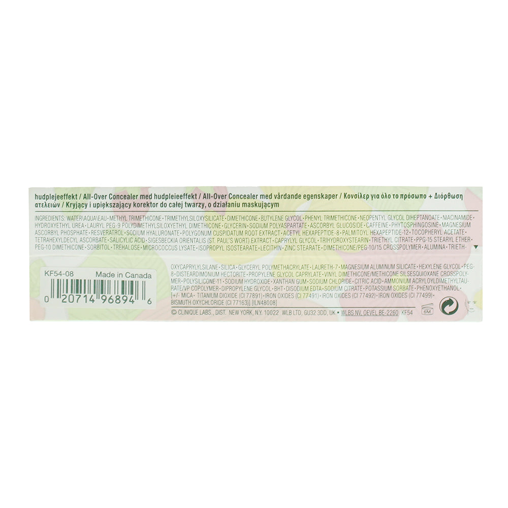 Clinique Even Better All Over Cn 08 Linen Concealer + Eraser 6ml - Ingredients