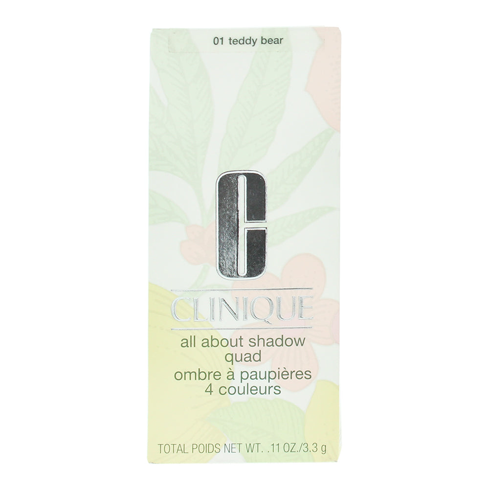 Clinique All About Shadow Quad 01 Teddy Bear Eyeshadow 3.3g - Box