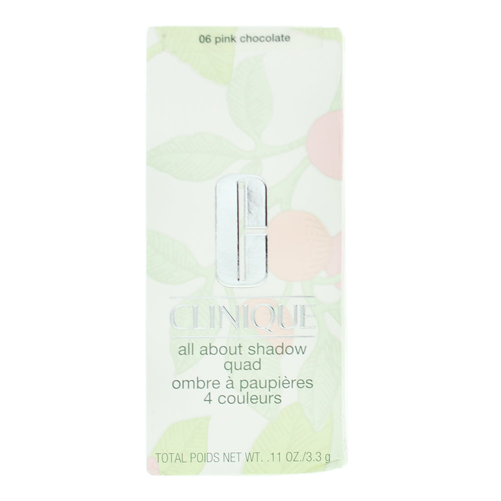 Clinique All About Shadow Quad 06 Pink Chocolate Eyeshadow 3.3g - Box