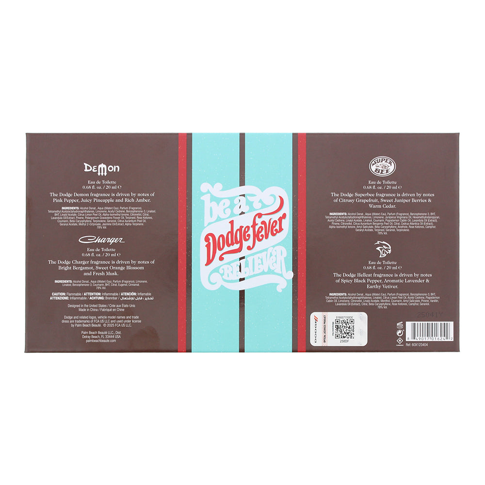 Dodge Legacy Dodge Fever 4 Piece Gift Set: Eau de Toilette 4 x 20ml