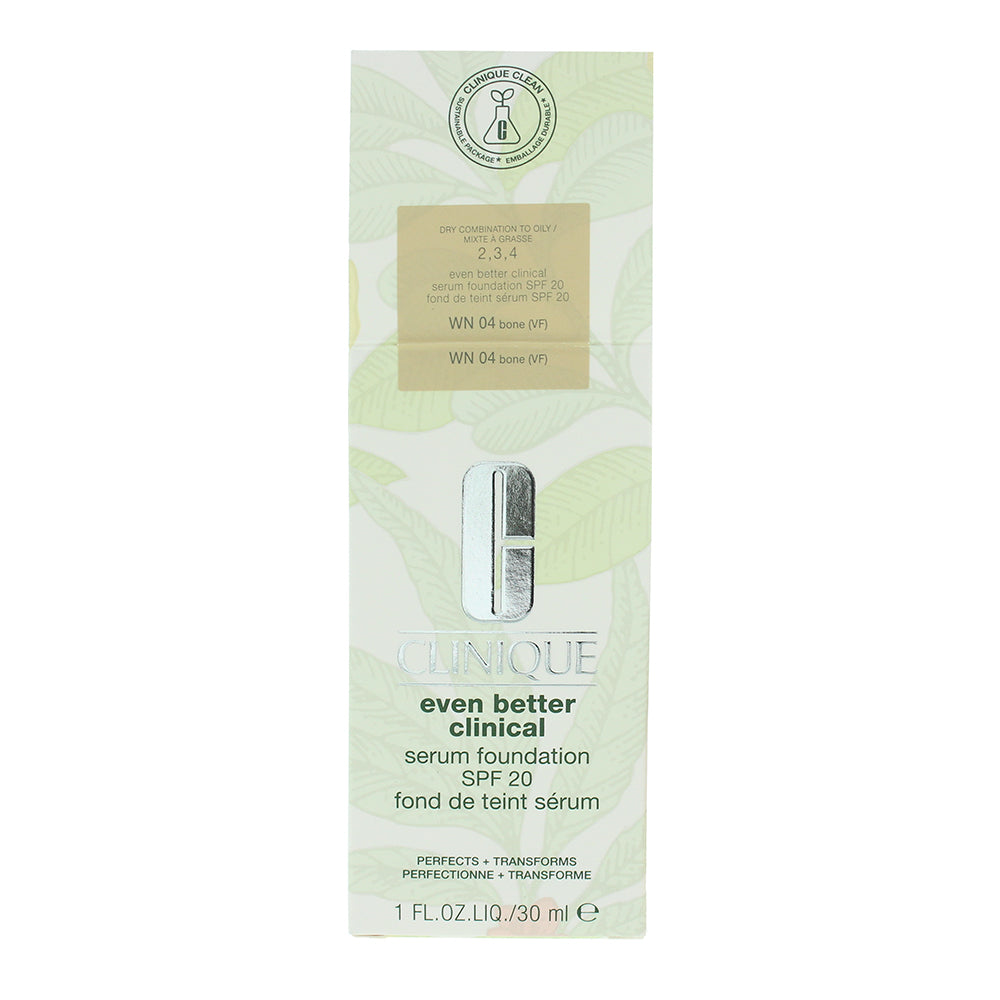 Clinique Even Better Spf 20 WN04 Bone Serum Foundation 30ml - Box