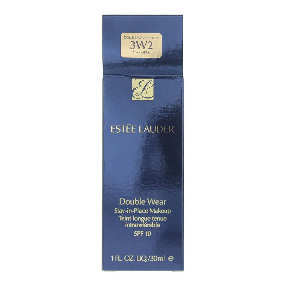 Estée Lauder Double Wear Stay-In-Place Makeup Spf 10 3W2 Cashew Foundation 30ml - Box