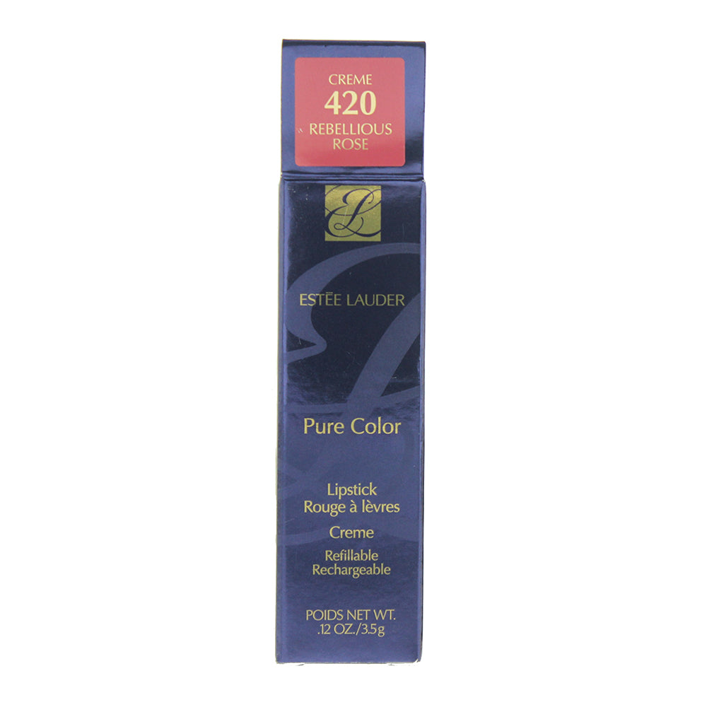 Estée Lauder Pure Color 420 Rebellious Rose Lip Cream 3.5g - Box