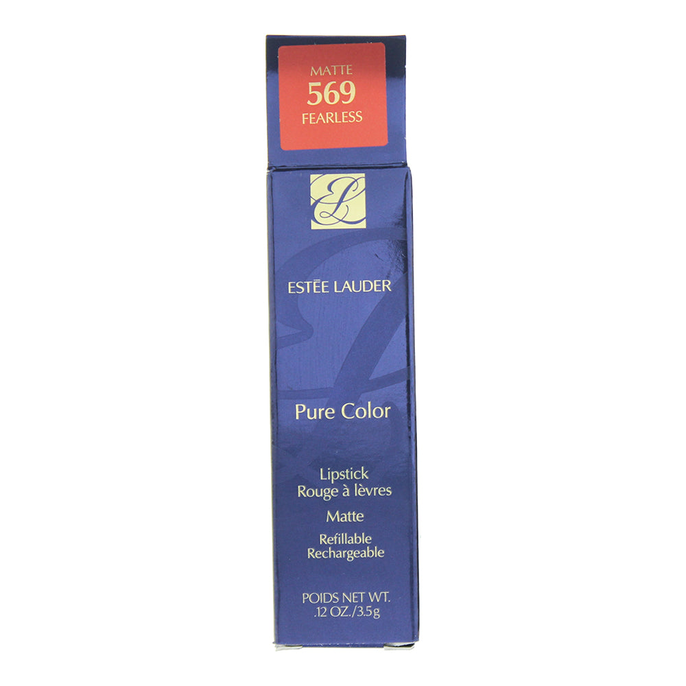 Estée Lauder Pure Color Matte 569 Fearless Lipstick 3.5g - Box
