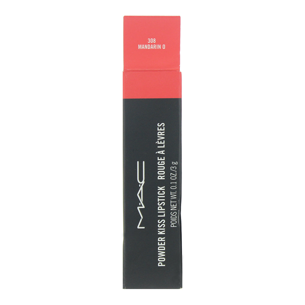 MAC Powder Kiss 308 Mandarin Lipstick 3g - Box