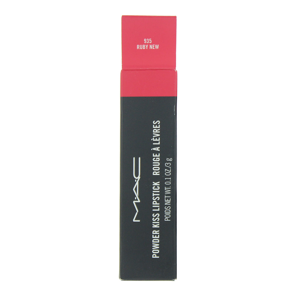 MAC Powder Kiss 935 Ruby New Lipstick 3g - Box