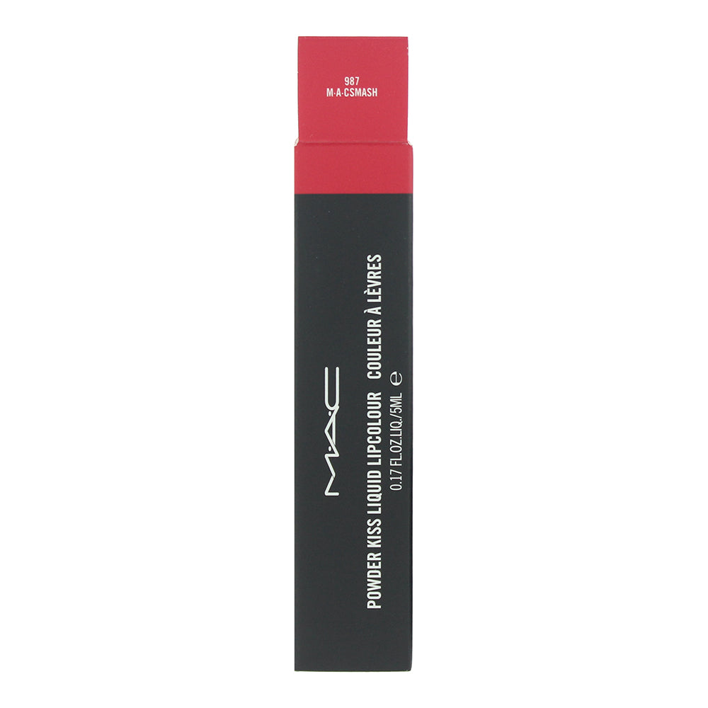 MAC Powder Kiss 987 Mac Smash Liquid Lip Colour 5ml - Box