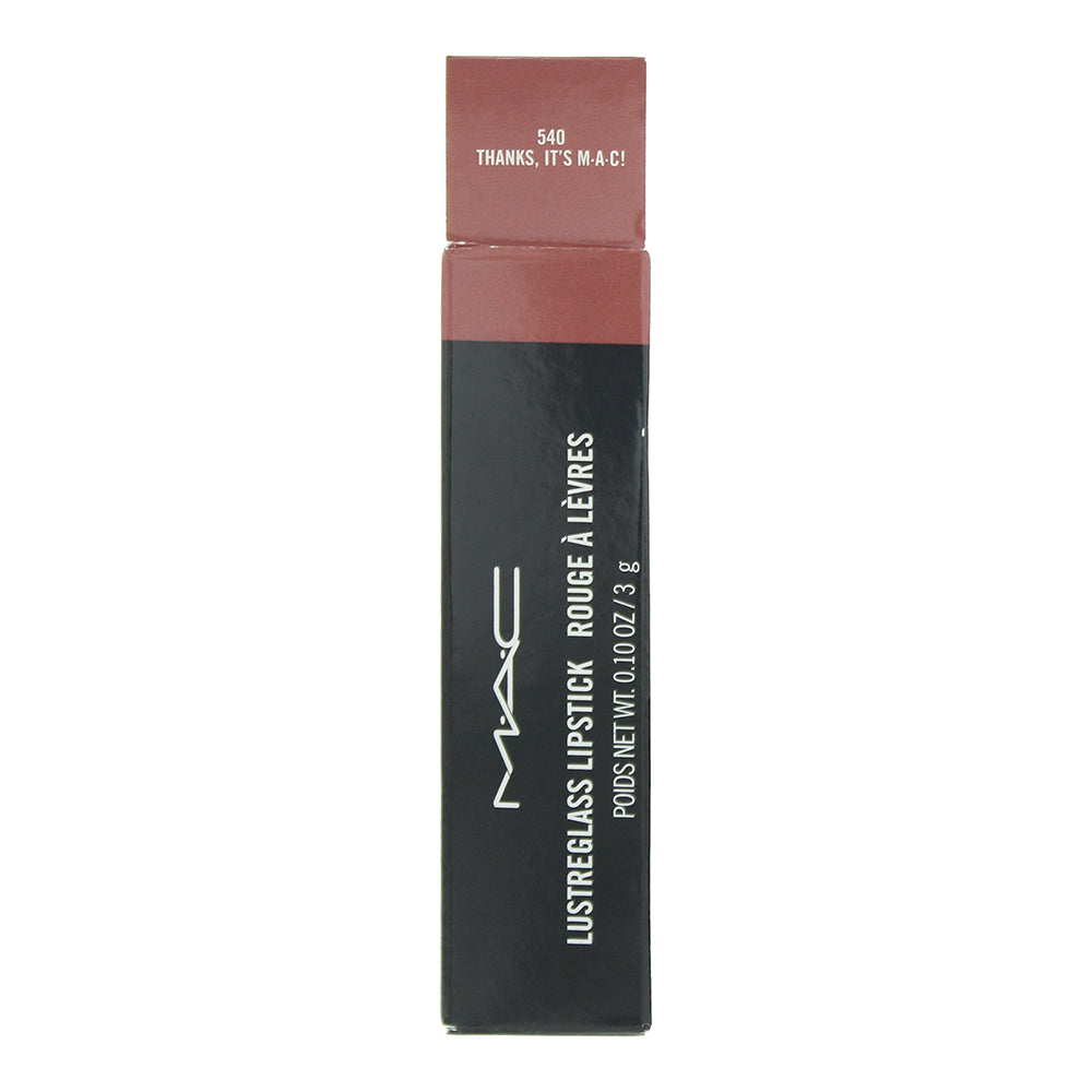 MAC Lustreglass 540 Thanks, It's Mac Lipstick 3g - Box