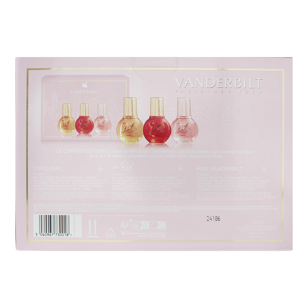 Gloria Vanderbilt 3 Piece Gift Set: Eau de Toilette 30ml - In Red Eau de Toilett