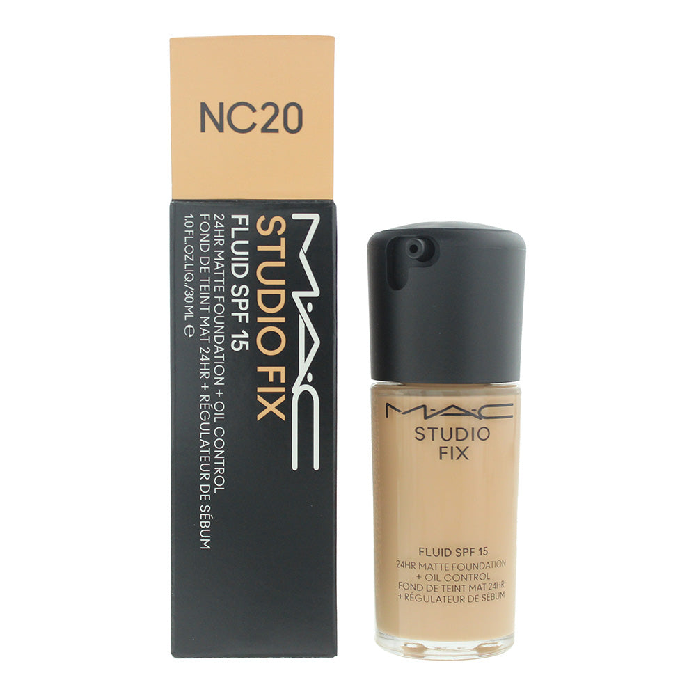 MAC Studio Fix Fluid Spf 15 NC20 Foundation 30ml