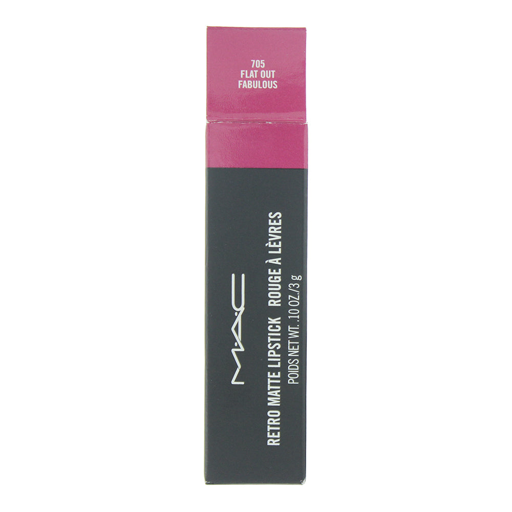 MAC Retro Matte 705 Flat Out Fabulous Lipstick 3g